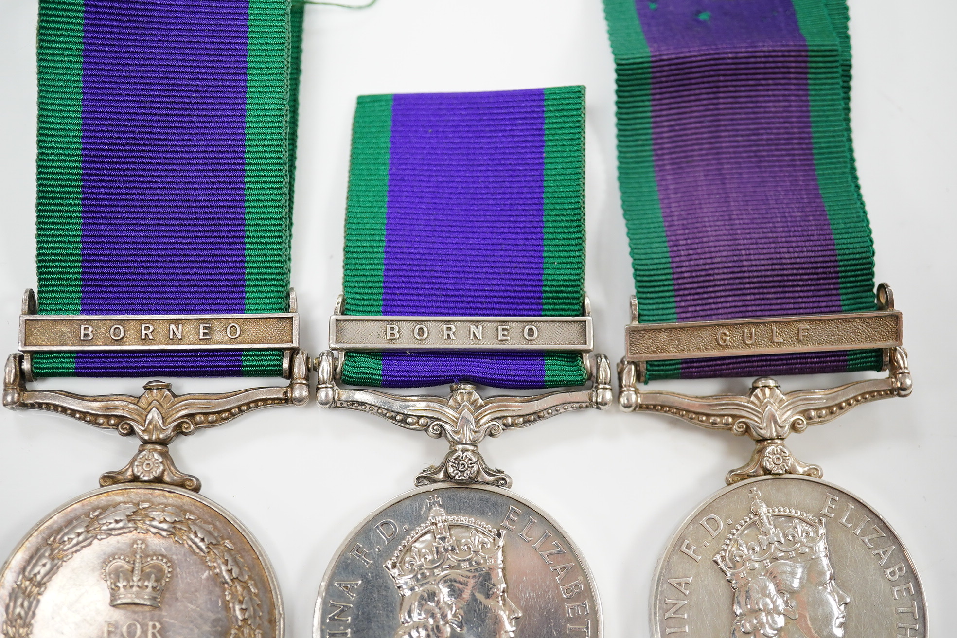 Three ERII General Service Medals